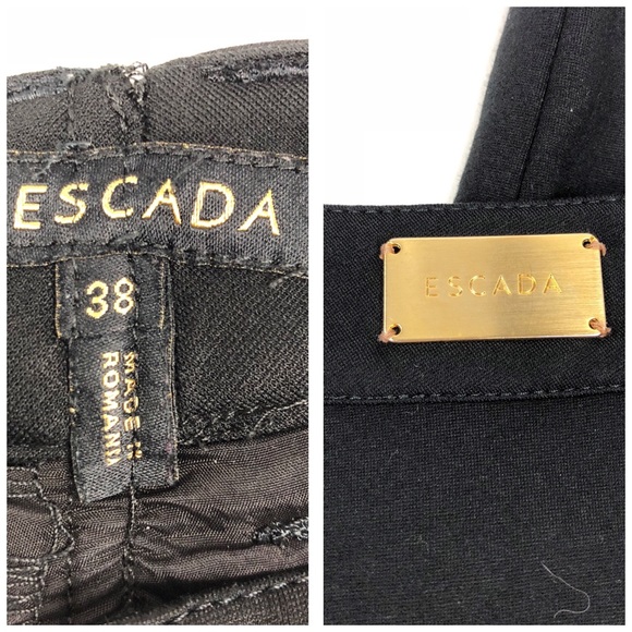 ESCADA Women's Black Viscose Blend Pants - Picture 5 of 8
